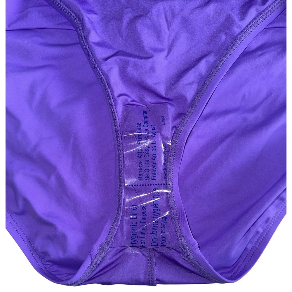 NWT La Blanca Island Goddess Lingerie One Piece Swimsuit in Ultraviolet Purple - Picture 7 of 11